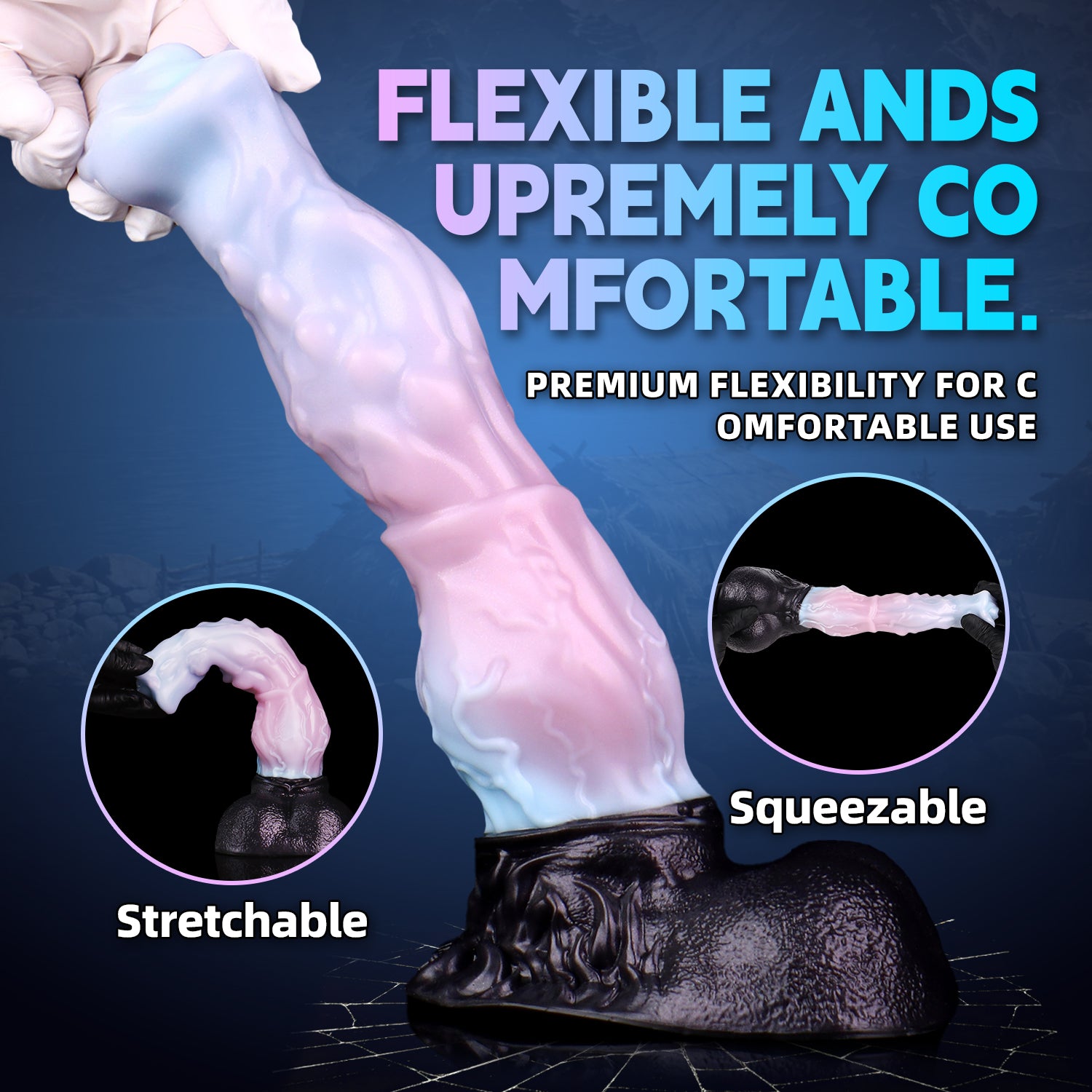 Nyxen Little Rainbow Massive Horse Fantasy Dildo