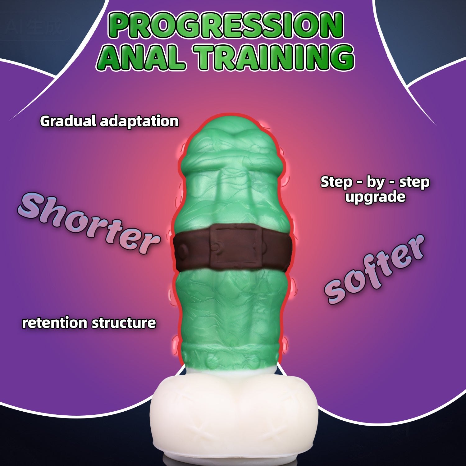 Bondage Bear Leafdown retention anal trainer