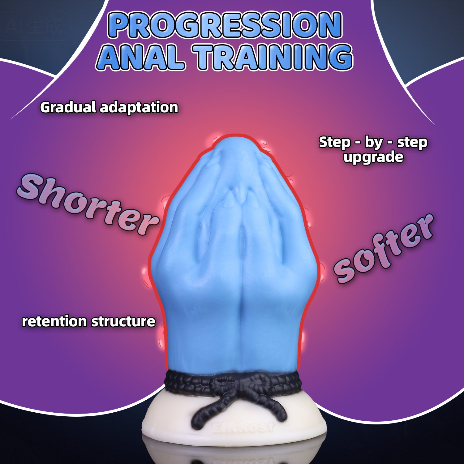 Siam Heart Aura Blue advanced anal trainer