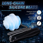 Long Chain Spiral Silicone Egg | Multi-Play Pull Toy (Anal / Vaginal / Oral)