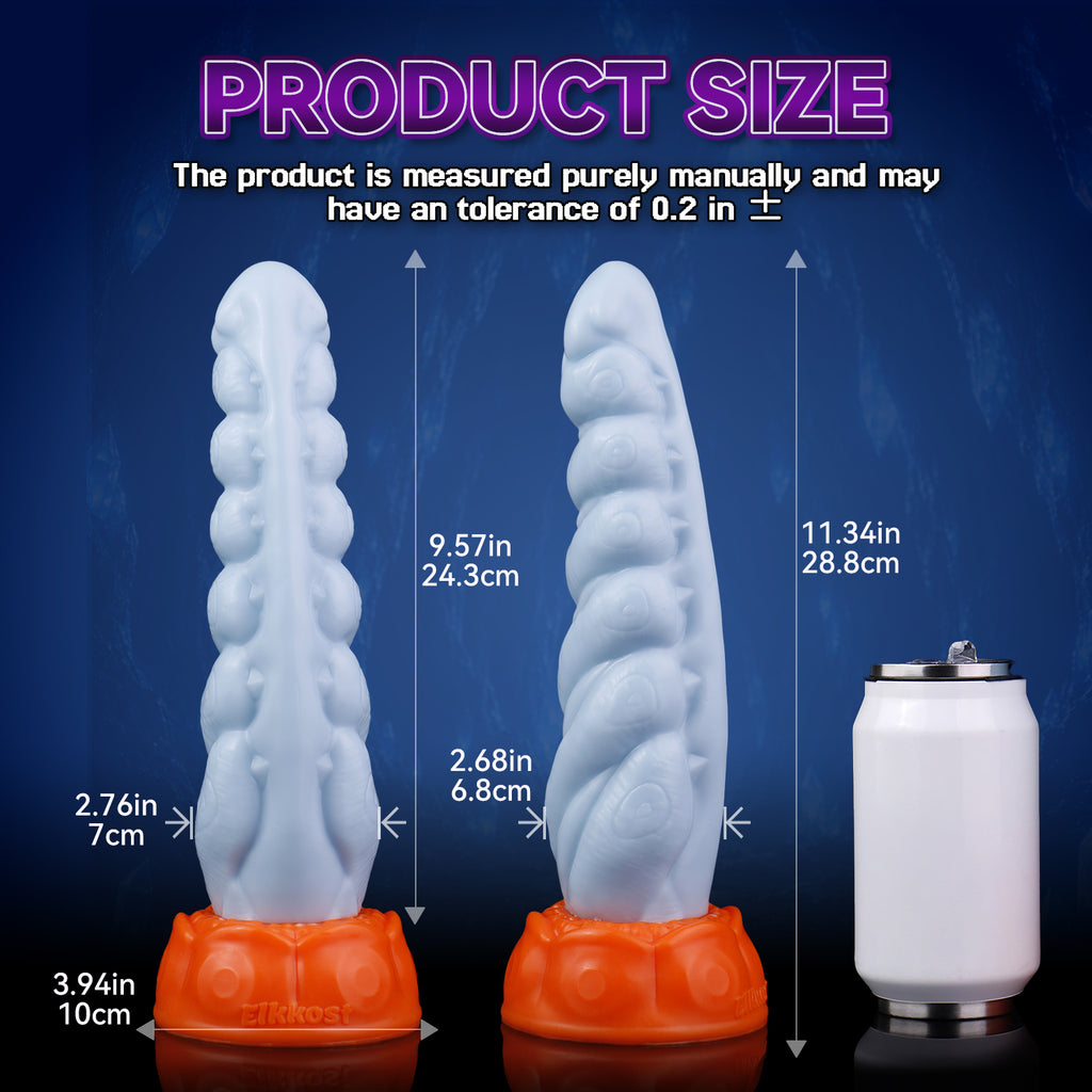 Megapede Racing  Blue Beaded Suction Cup Dildo