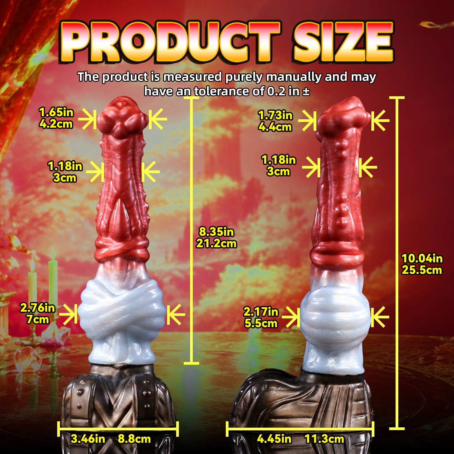 Crimson Covenant – Vaelor Massive Knotted Canine Fantasy Dildo