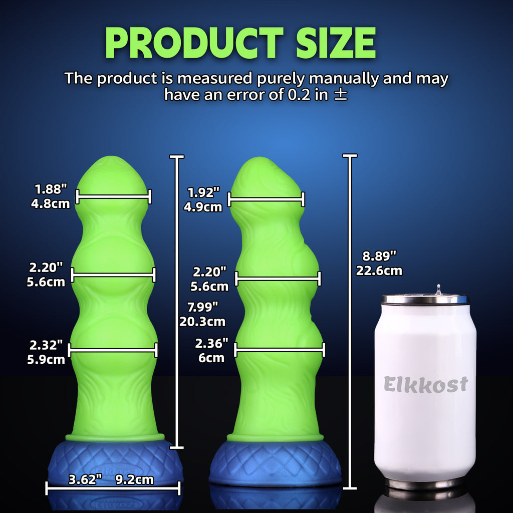 Rootcoil Relic Fluorescent green Dragon Root Dildo