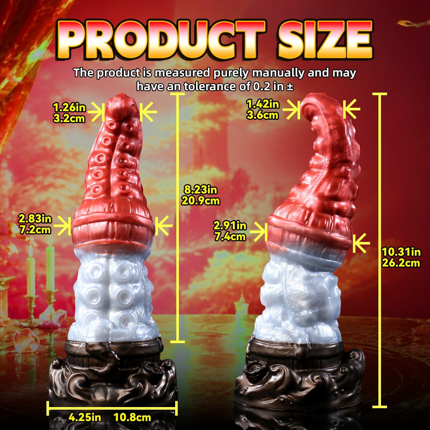 Crimson Covenant – Kaelos Massive Knotted Tentacle Fantasy Dildo