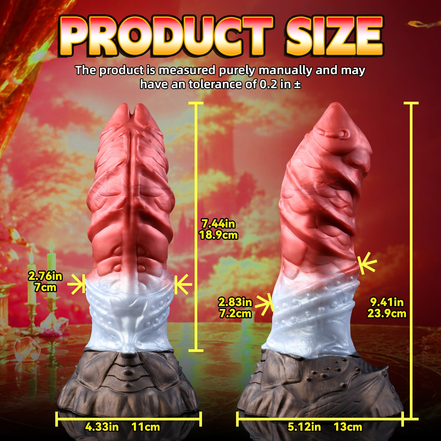 Crimson Covenant – Kharix Thick Textured Fantasy Dildo