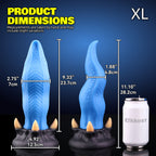 Gaffin Lightning Blue Cat Tongue Fantasy Dildo