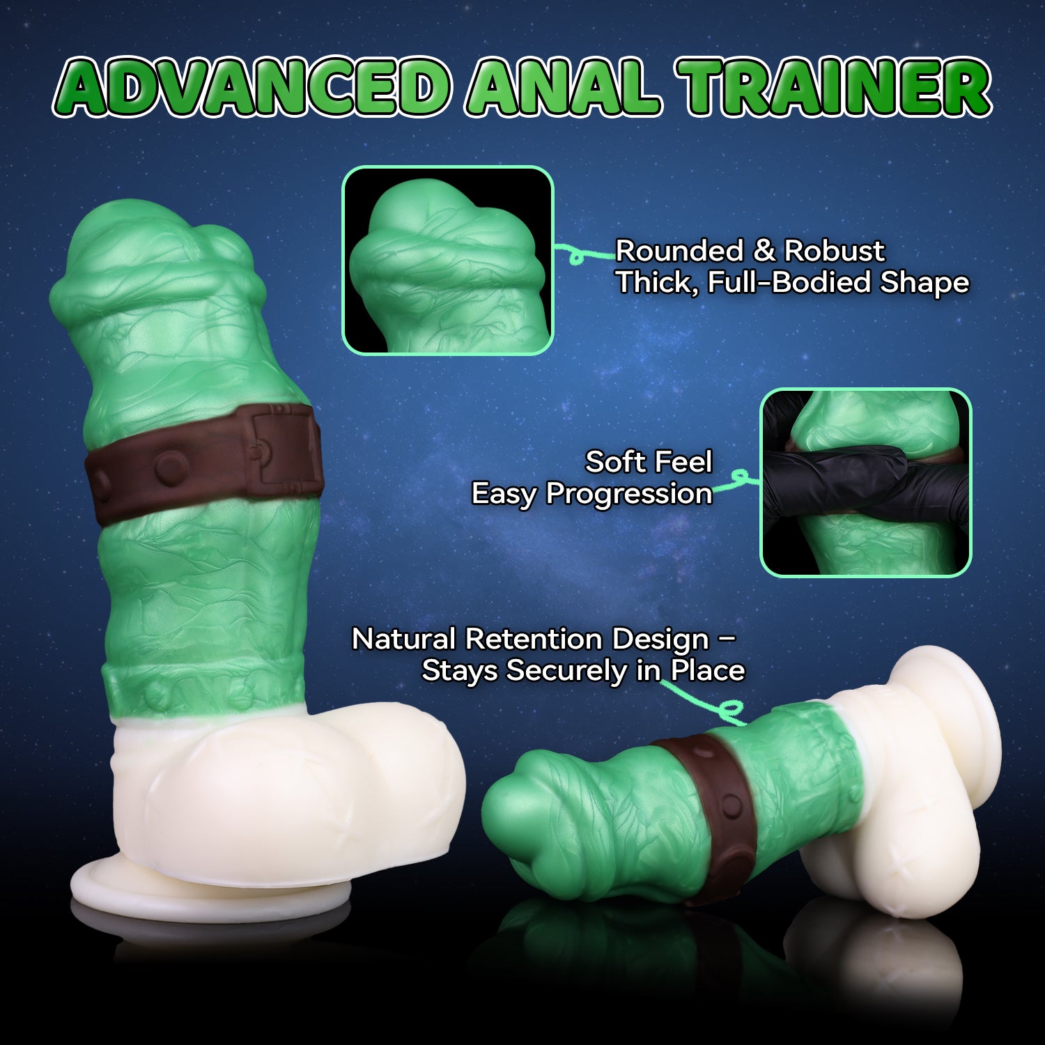 Bondage Bear Leafdown retention anal trainer