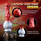 Crimson Covenant – Vaelor Massive Knotted Canine Fantasy Dildo