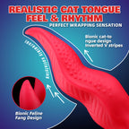 Gaffin Lightning Red Night Cat Tongue Fantasy Dildo