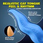 Gaffin Lightning Blue Cat Tongue Fantasy Dildo