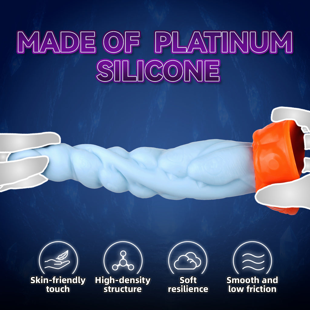 Megapede Racing  Blue Beaded Suction Cup Dildo