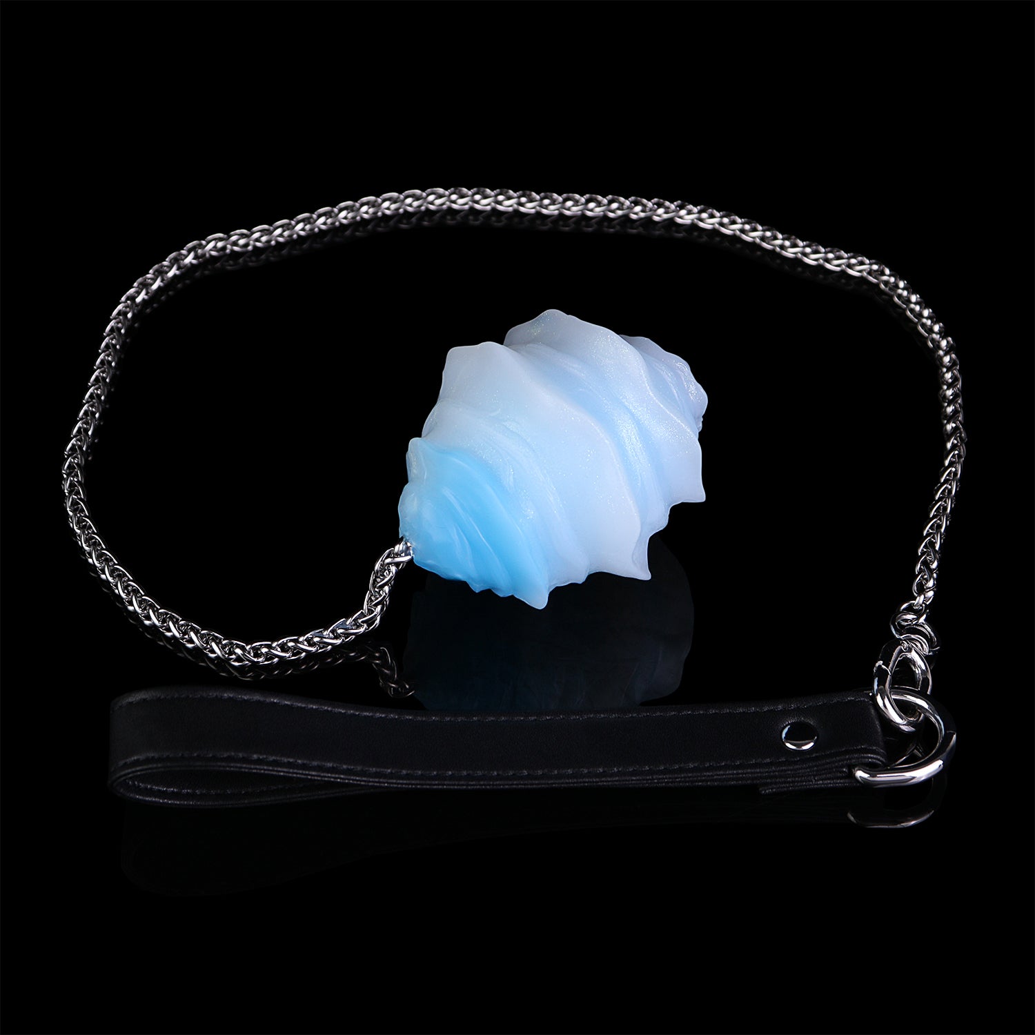 Long Chain Spiral Silicone Egg | Multi-Play Pull Toy (Anal / Vaginal / Oral)