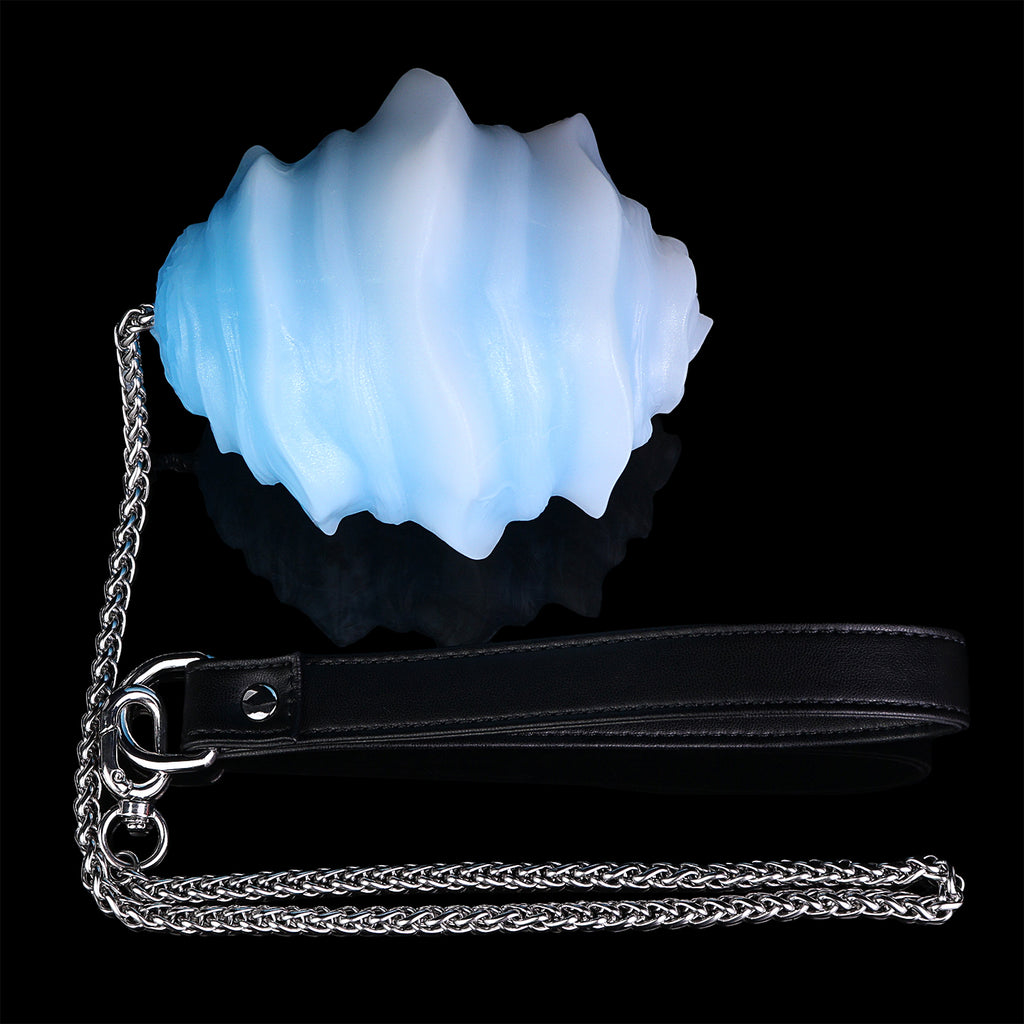 Long Chain Spiral Silicone Egg | Multi-Play Pull Toy (Anal / Vaginal / Oral)