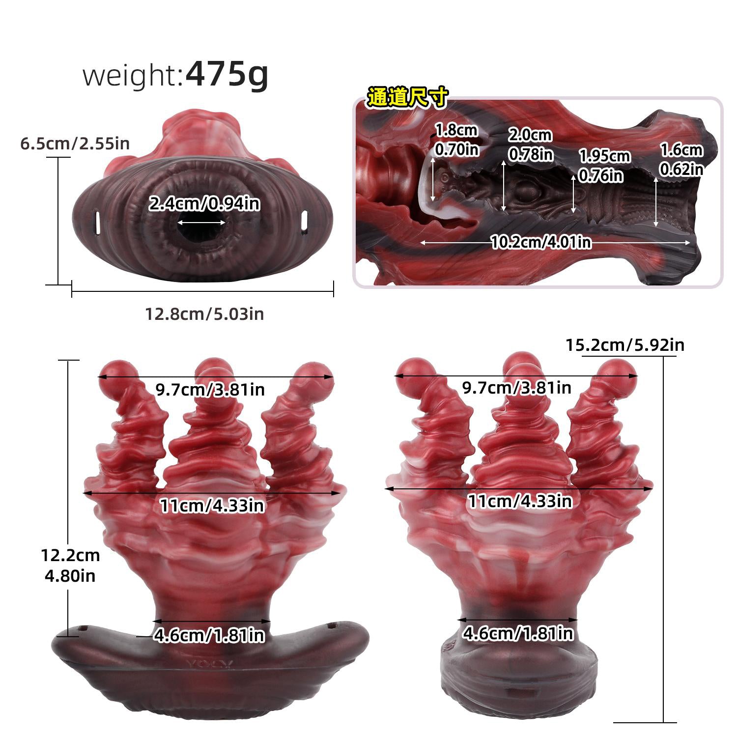 Nerivelle-Vaginal & Anal Transformable Plug-Style Wearable Masturbator