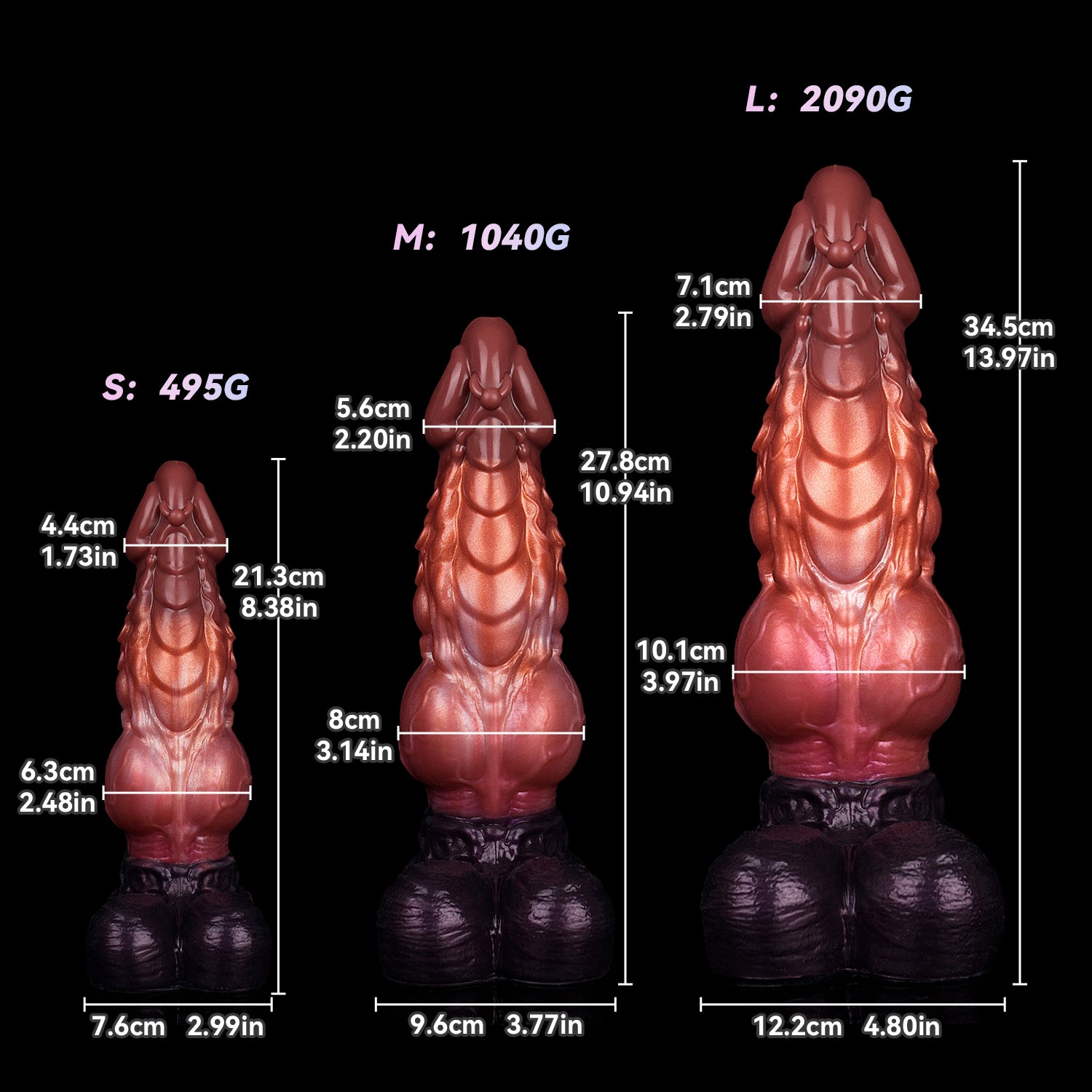 Massive Fantasy Dragon Dildo – Thick Design with Multiple Sizes Available