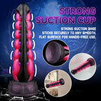 Megapede Phantom Rose Red Multi-Section Fantasy Creature Silicone Suction Cup Dildo