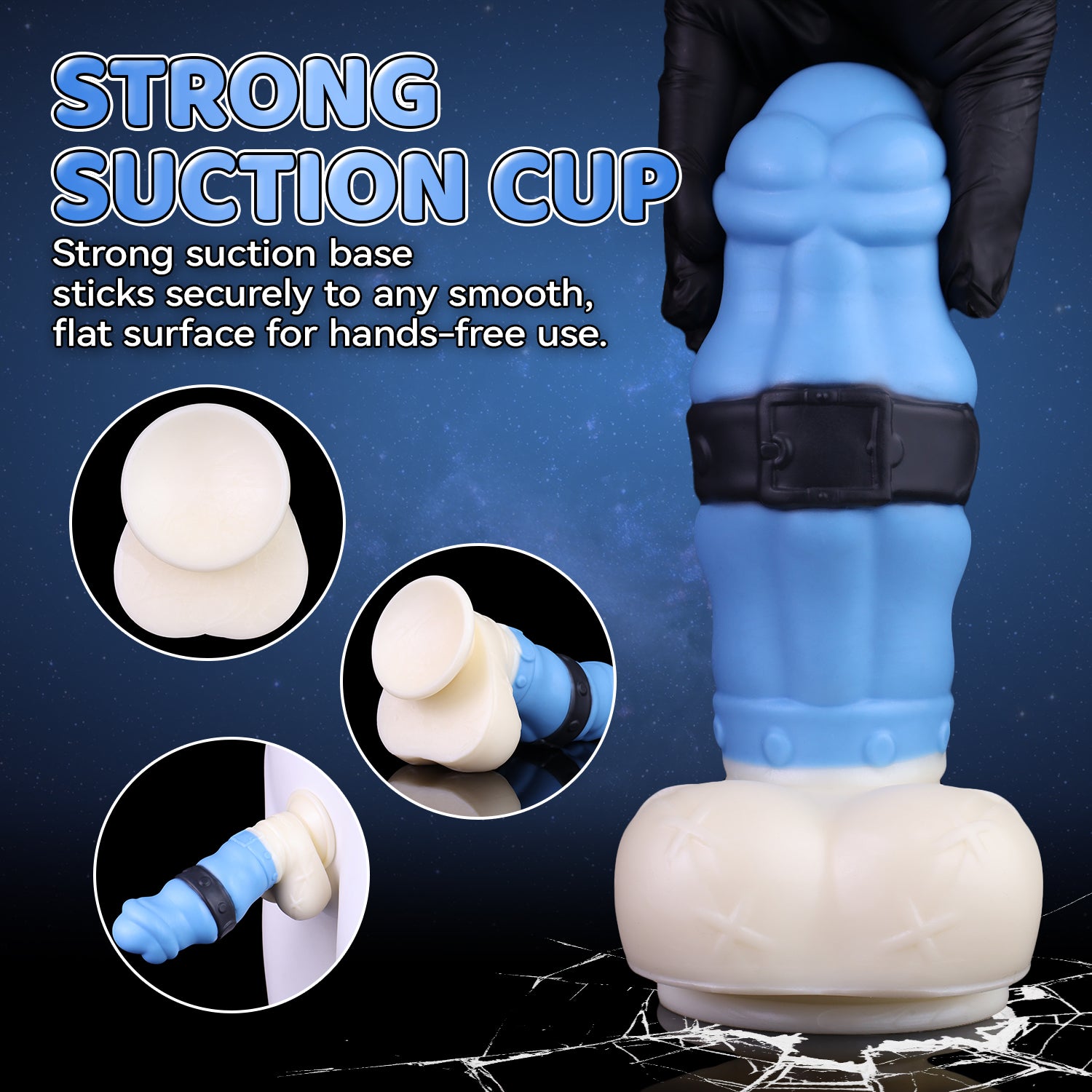 Bondage Bear Aura Blue retention anal trainer