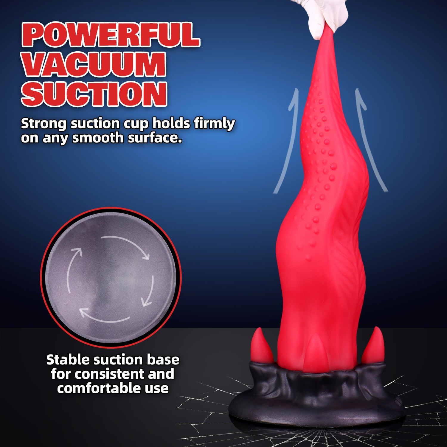 Gaffin Lightning Red Night Cat Tongue Fantasy Dildo