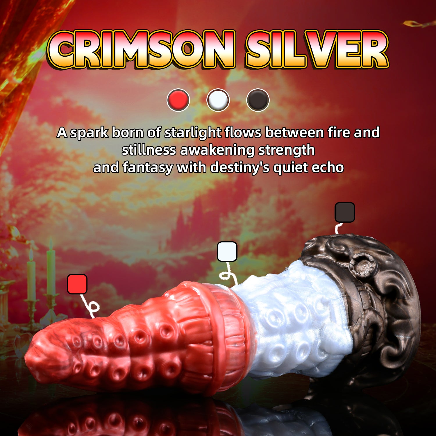 Crimson Covenant – Kaelos Massive Knotted Tentacle Fantasy Dildo