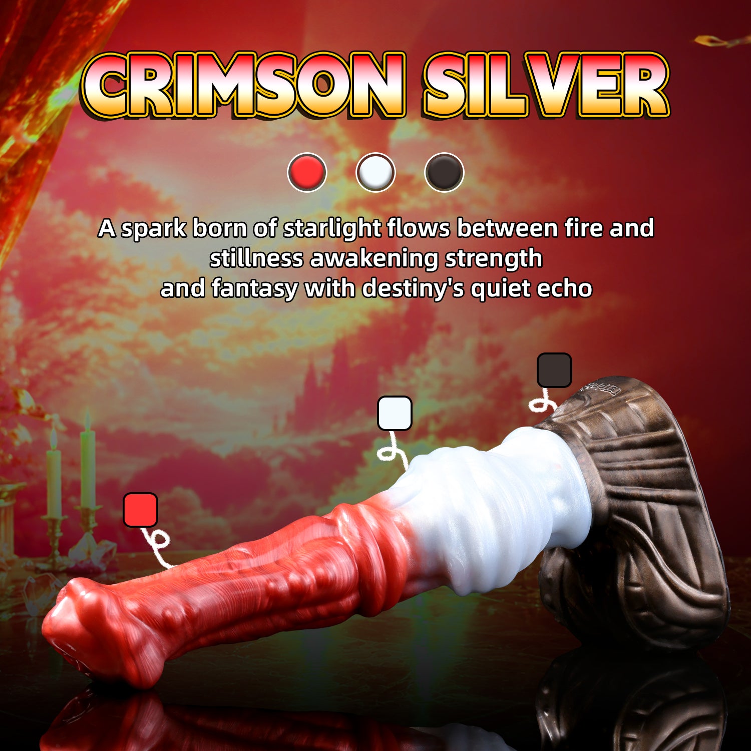 Crimson Covenant – Vaelor Massive Knotted Canine Fantasy Dildo