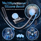 Long Chain Spiral Silicone Egg | Multi-Play Pull Toy (Anal / Vaginal / Oral)