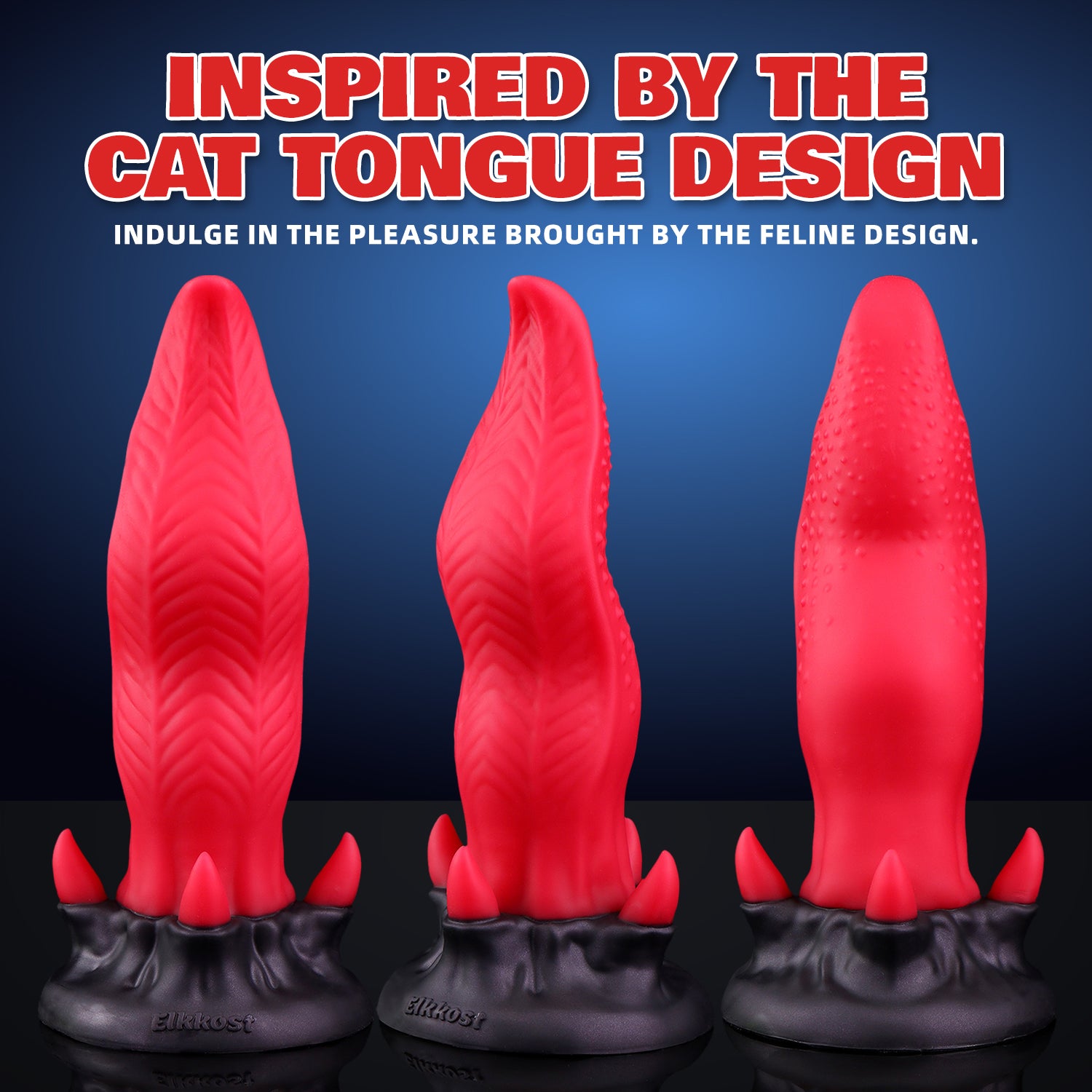 Gaffin Lightning Red Night Cat Tongue Fantasy Dildo